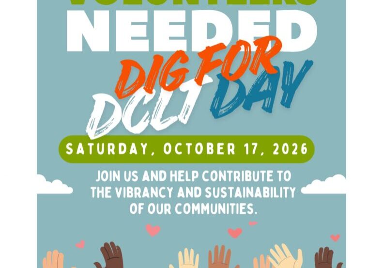 Dig for DCLT Day Creek Clean Up Volunteer Flyer 2026
